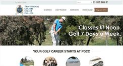 Desktop Screenshot of golfcollege.edu